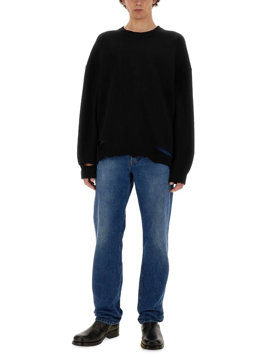 HELMUT LANG MAGLIA DISTRESSED