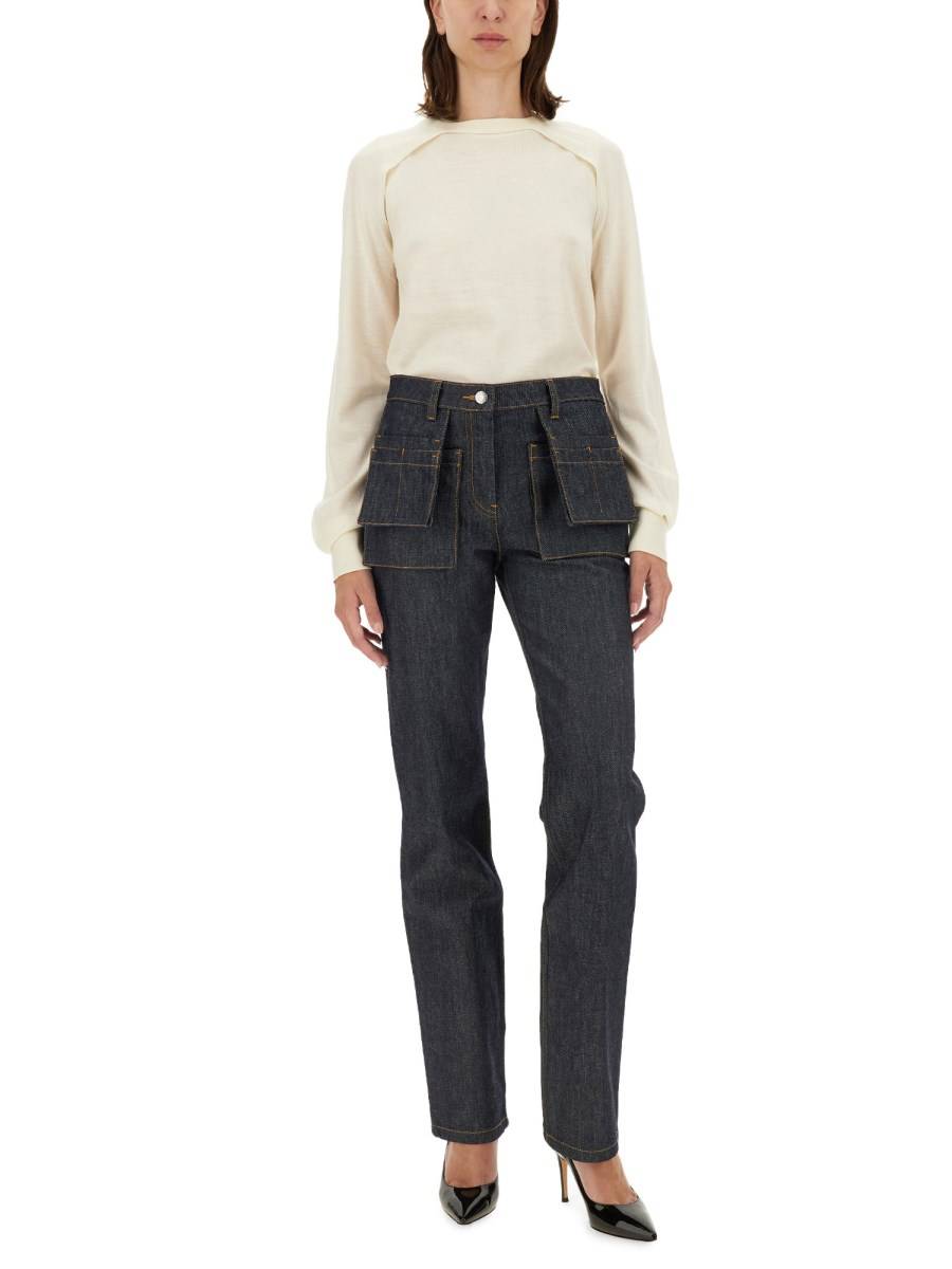 HELMUT LANG MAGLIA IN LANA E SETA