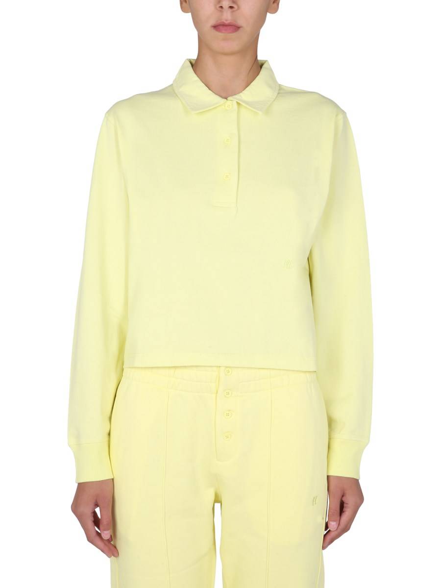 HELMUT LANG POLO IN COTONE CON RICAMO LOGO