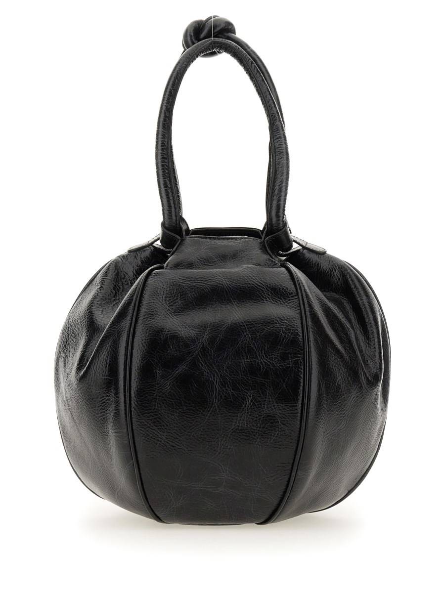 HEREU BORSA "GLOBUL" IN PELLE DISTRESSED