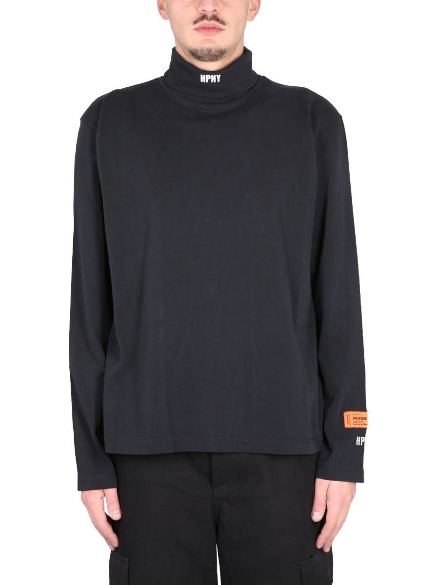 HERON PRESTON T-SHIRT HPNY EMB IN JERSEY DI COTONE