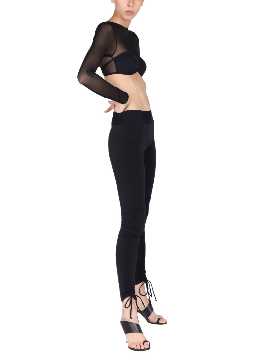 HUALA LEGGINGS A VITA ALTA IN TULLE
