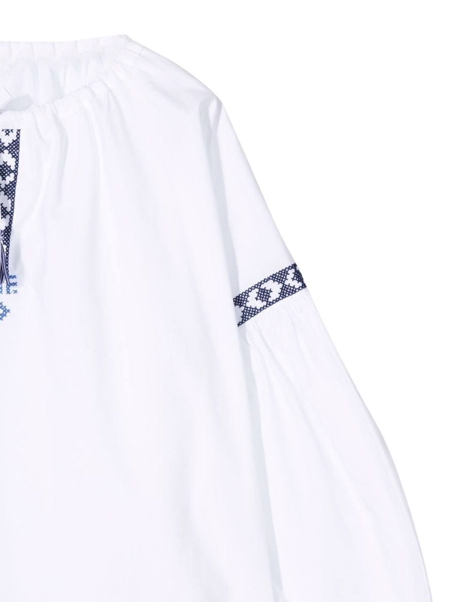 IL GUFO CAMICIA M/LUNGA BIANCO/BLU