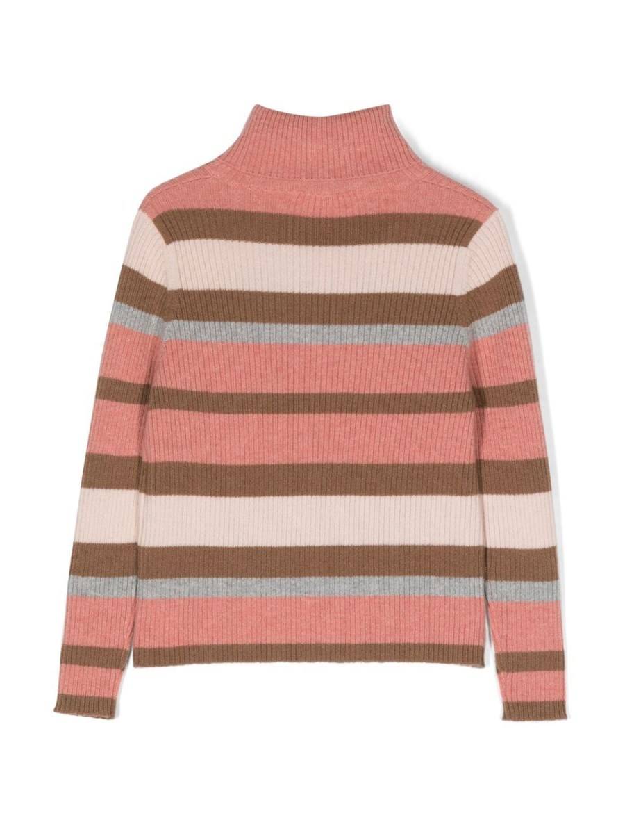 IL GUFO MAGLIA COLLO ALTO RIGHE