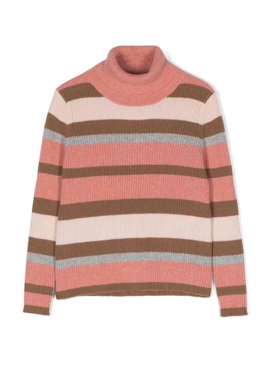IL GUFO MAGLIA COLLO ALTO RIGHE