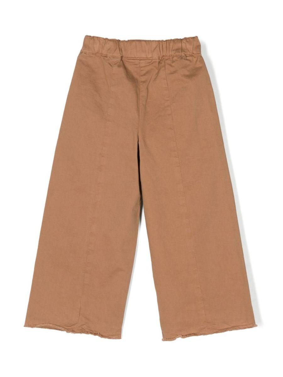 IL GUFO PANTALONE GAMBA AMPIA SFRANGIATO