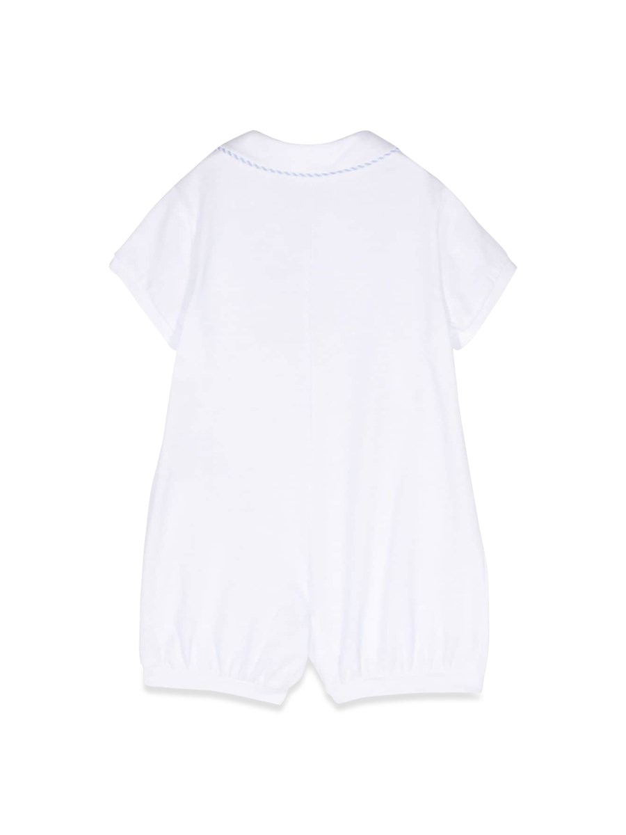 IL GUFO Tutina Corta Bianco/pepe