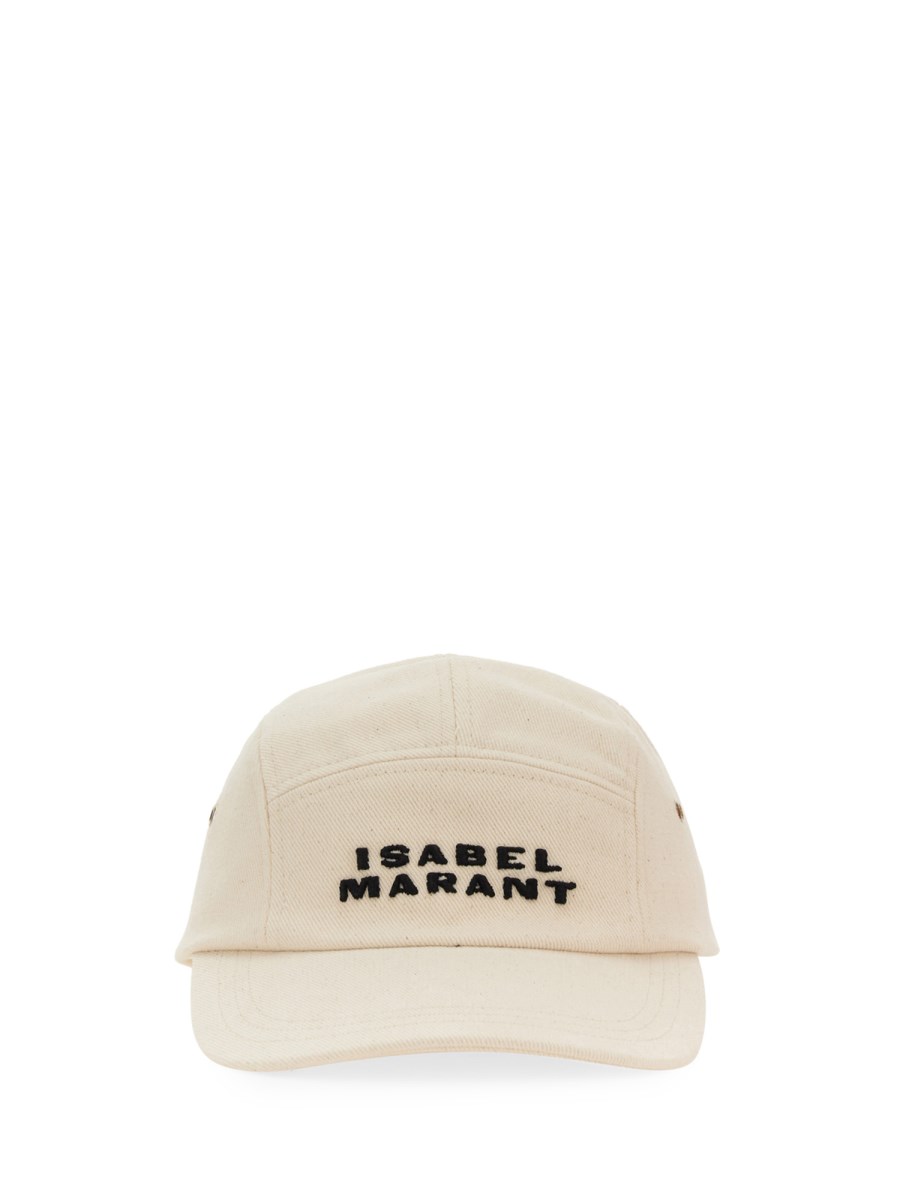 ISABEL MARANT CAPPELLO IN TELA DI COTONE CON LOGO