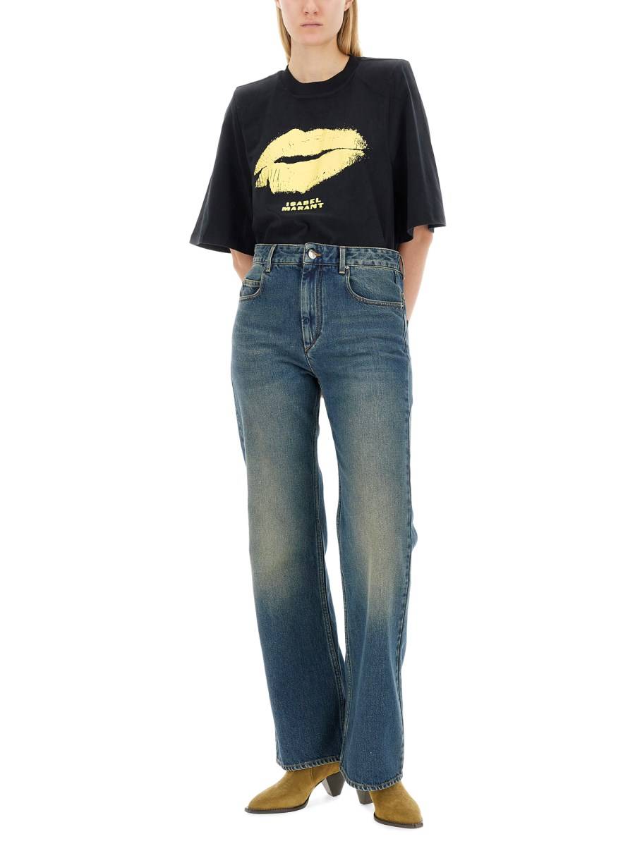 ISABEL MARANT JEANS "BELVIRA" IN DENIM DI COTONE