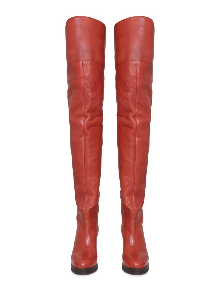 ISABEL MARANT STIVALE LAELLE CUISSARD IN PELLE