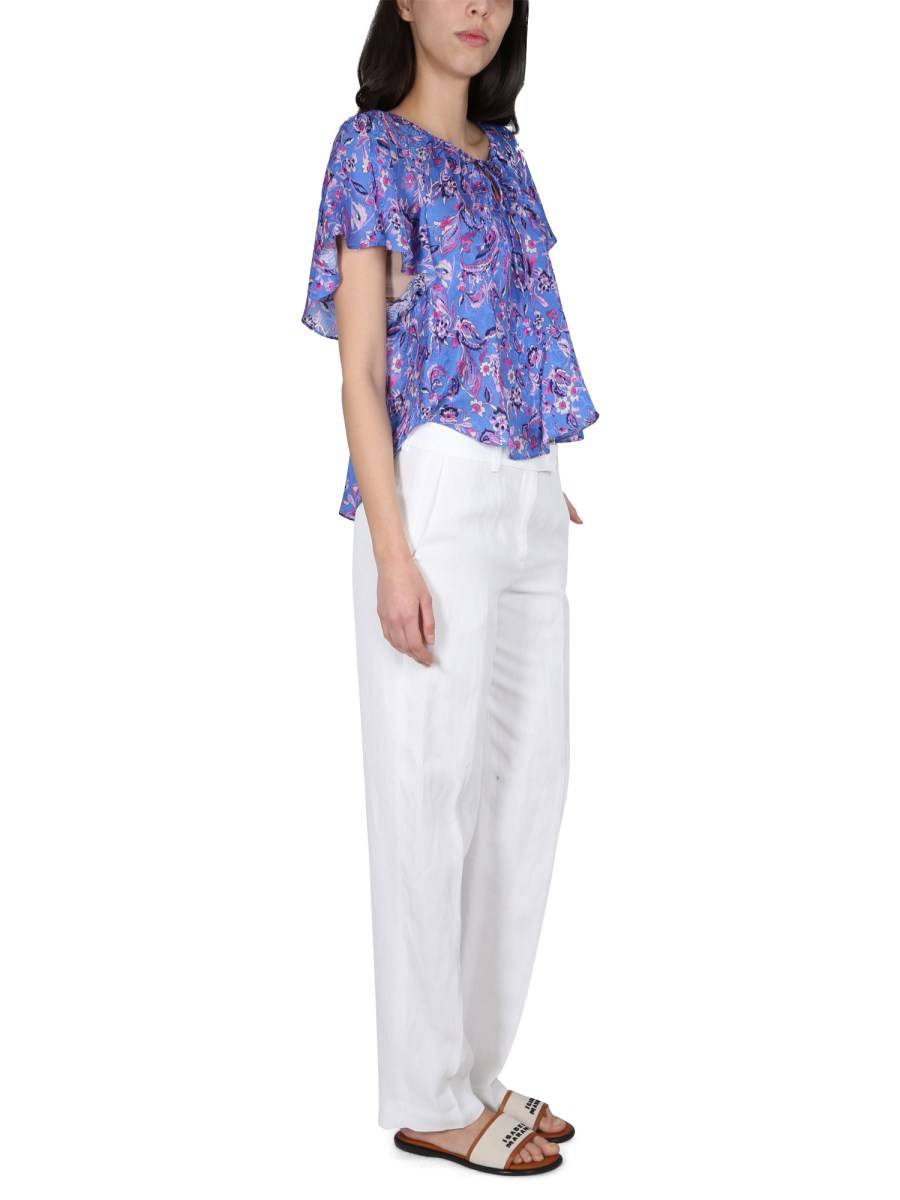 ISABEL MARANT TOP PENELOPE CON STAMPA FLOREALE