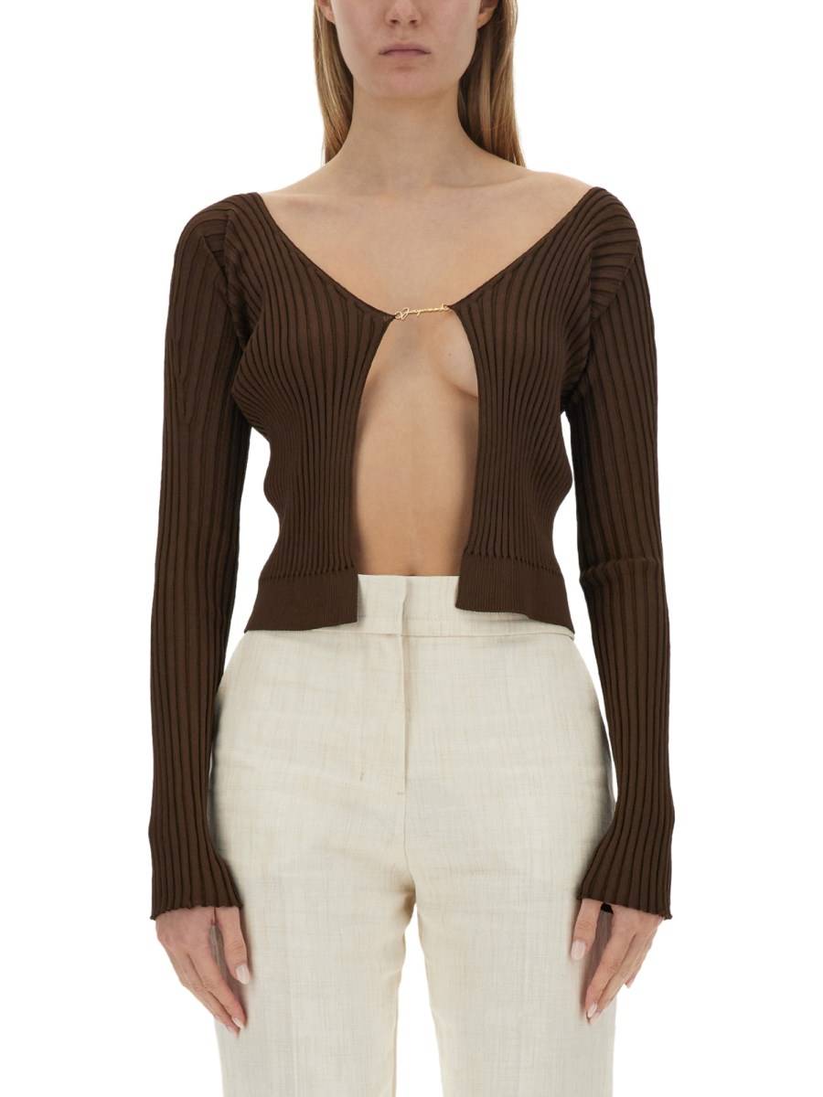 JACQUEMUS CARDIGAN LE PRALU LONGUE IN VISCOSA