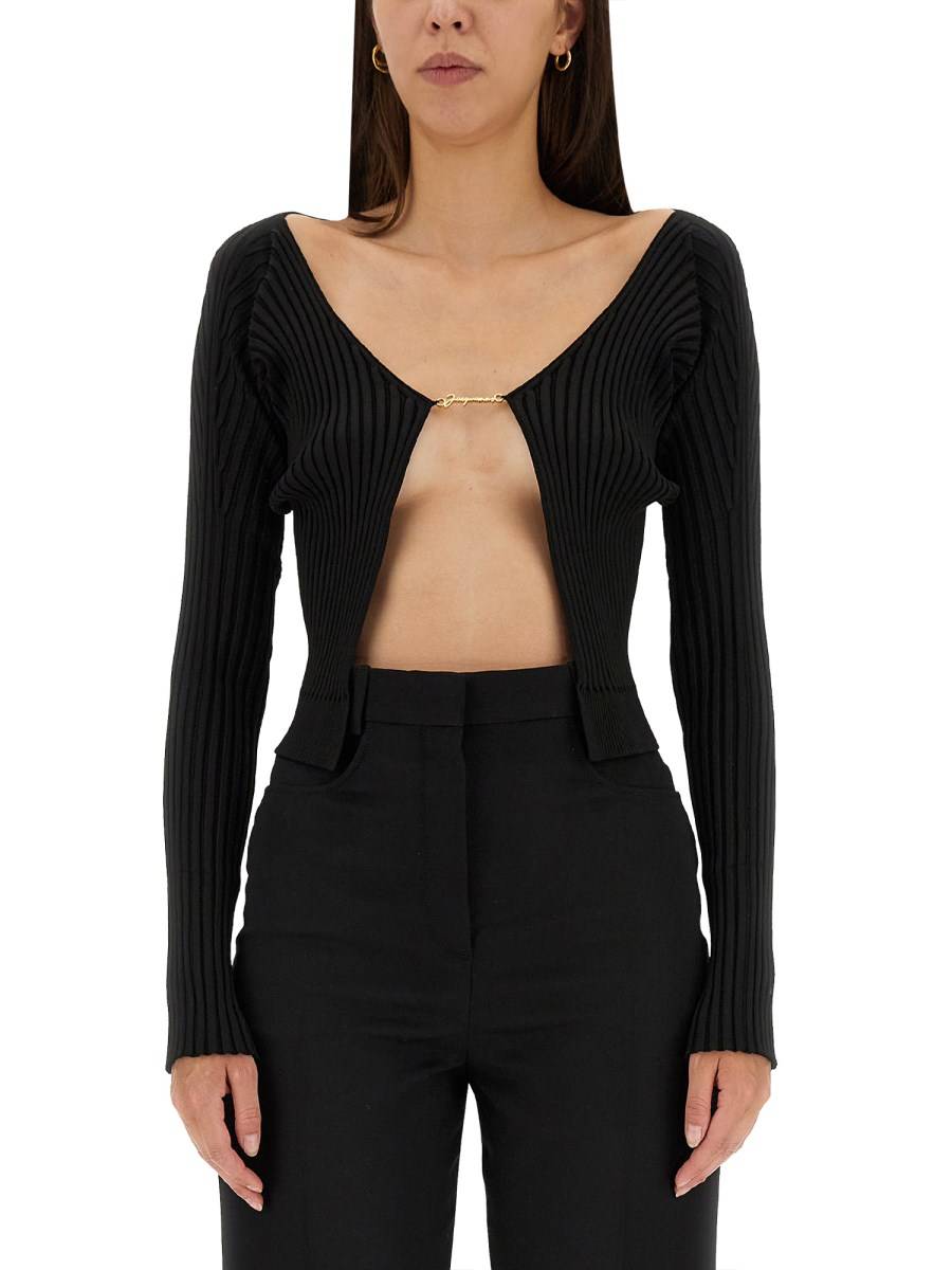 JACQUEMUS CARDIGAN LE PRALU LONGUE SLIM FIT