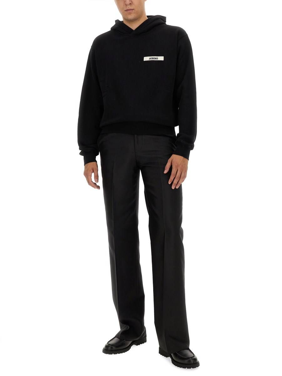 JACQUEMUS FELPA GROS GRAIN IN COTONE