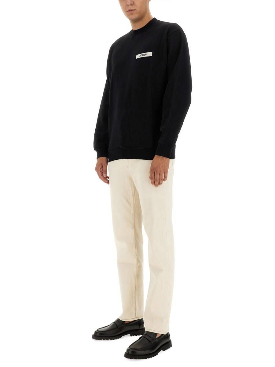 JACQUEMUS FELPA GROS GRAIN IN COTONE