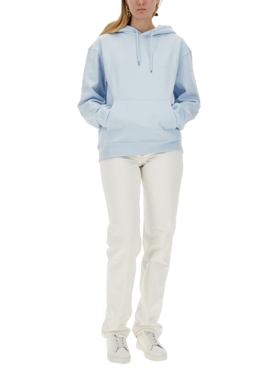 JACQUEMUS FELPA IN COTONE CON LOGO