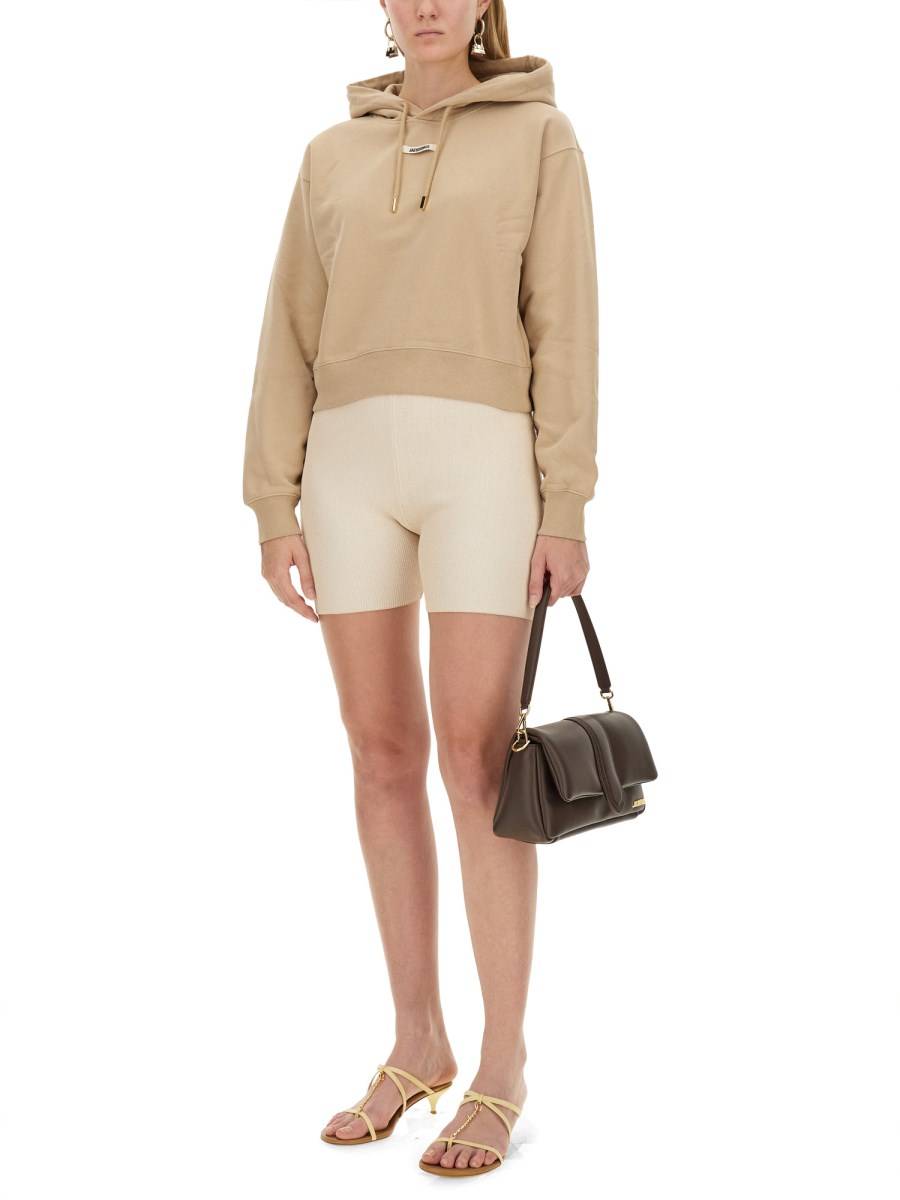 JACQUEMUS FELPA IN COTONE CON LOGO