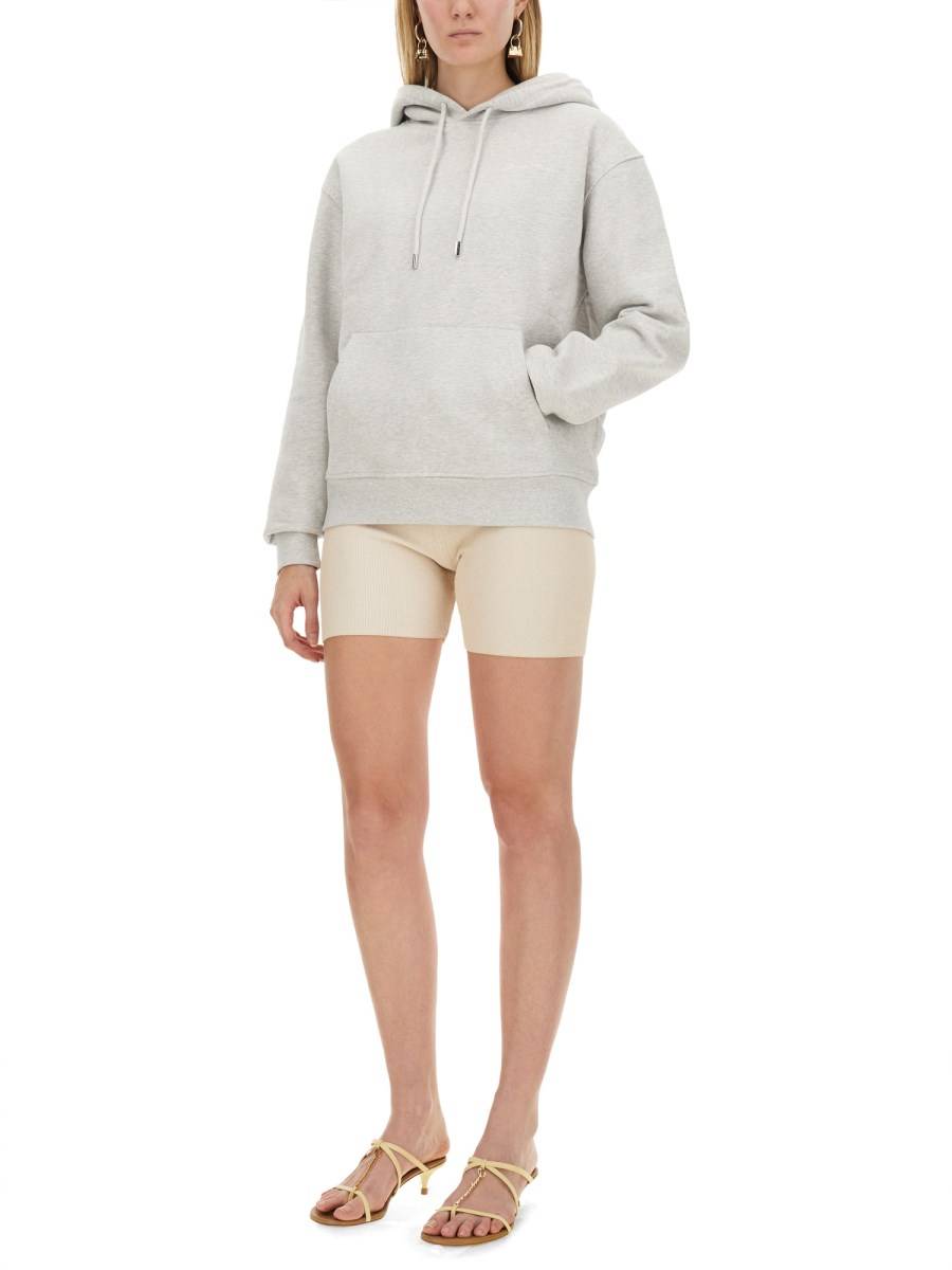 JACQUEMUS FELPA IN COTONE CON LOGO