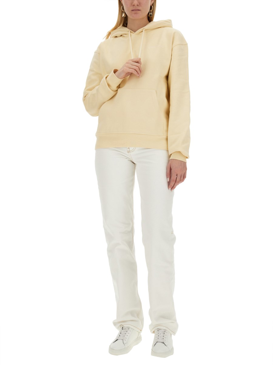 JACQUEMUS FELPA IN COTONE CON LOGO