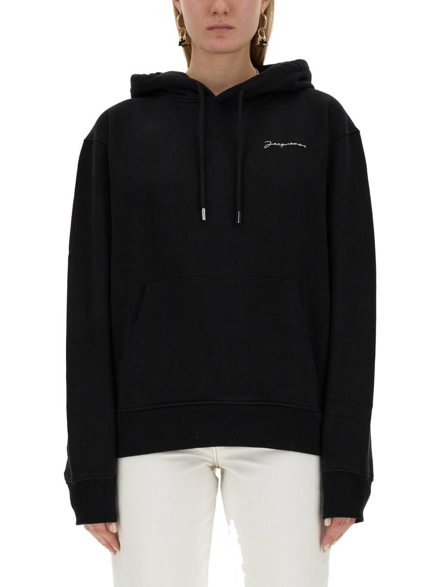 JACQUEMUS FELPA IN COTONE CON LOGO