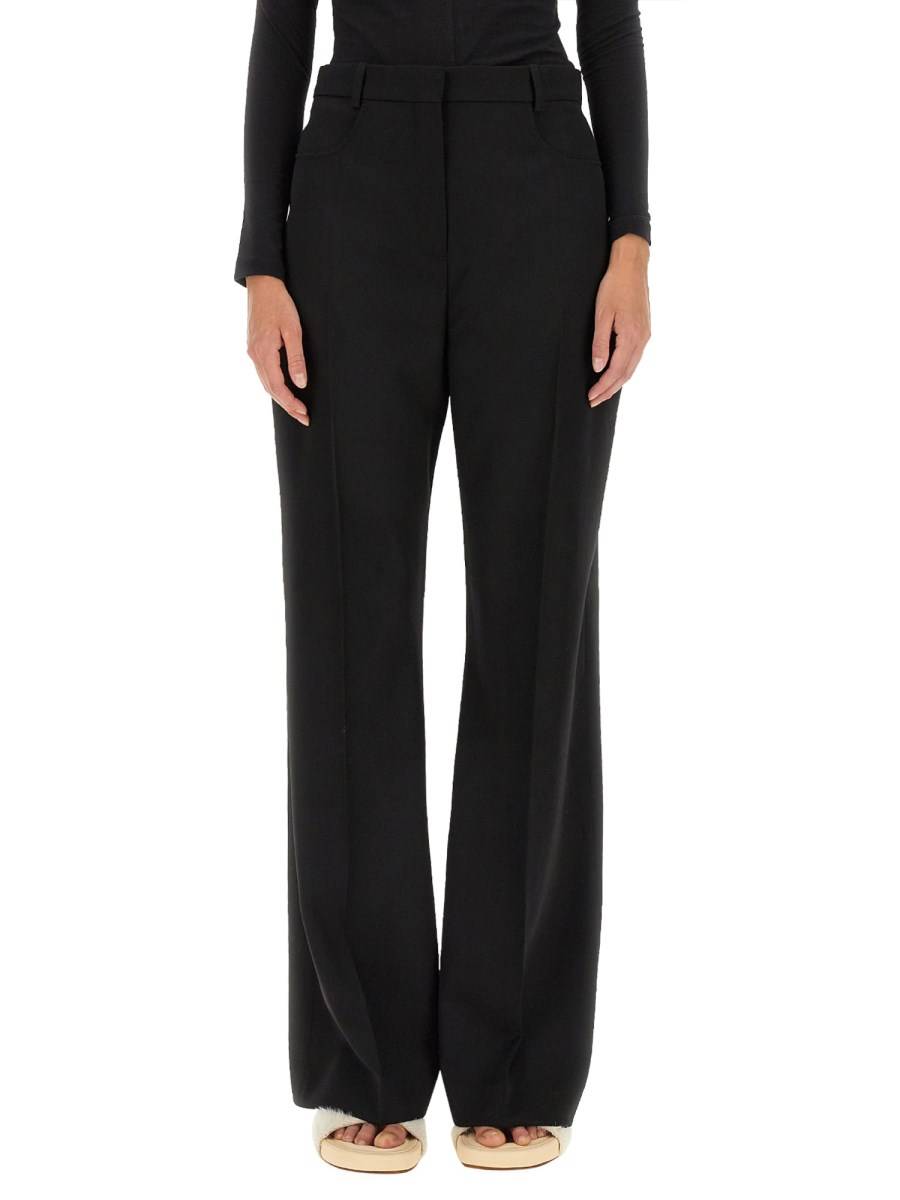 JACQUEMUS PANTALONE SAUGE IN TELA DI LINO