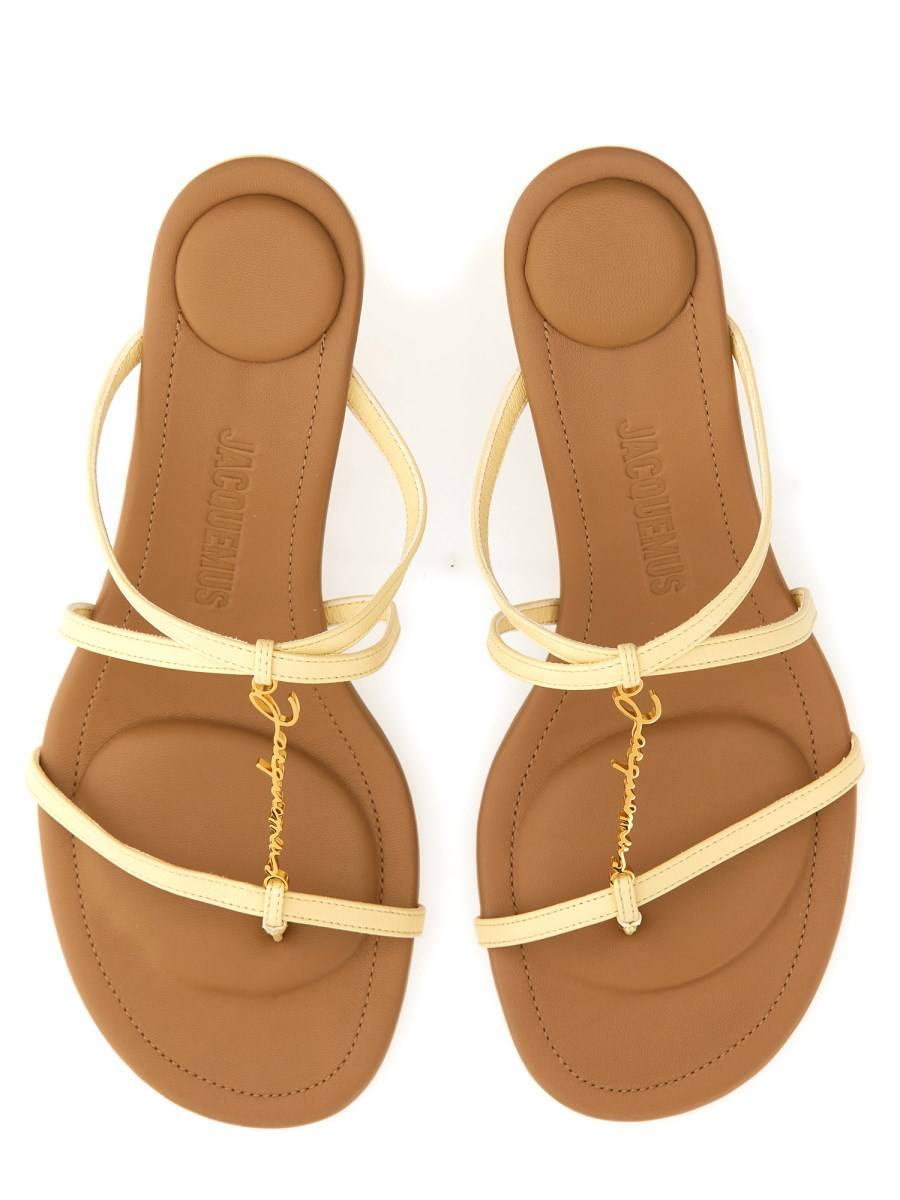 JACQUEMUS SANDALO BASSO PRALÙ IN PELLE