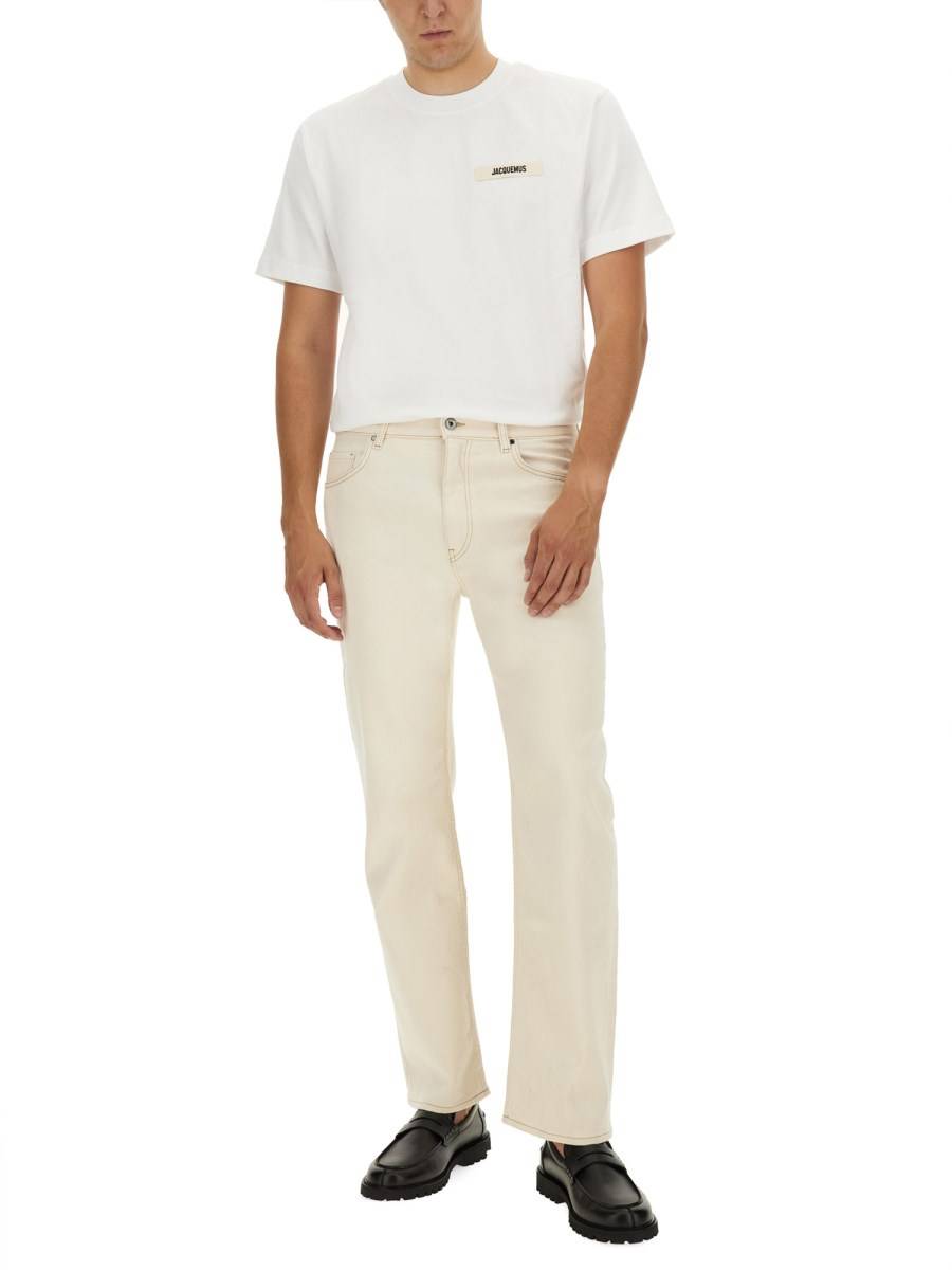 JACQUEMUS T-SHIRT GROS GRAIN IN JERSEY DI COTONE