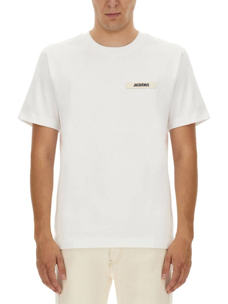 JACQUEMUS T-SHIRT GROS GRAIN IN JERSEY DI COTONE
