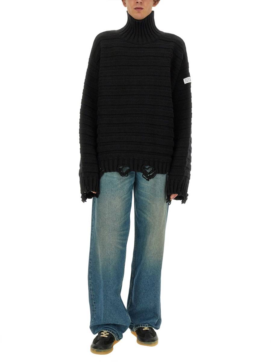 MM6 MAISON MARGIELA JEANS A CINQUE TASCHE IN DENIM DI COTONE