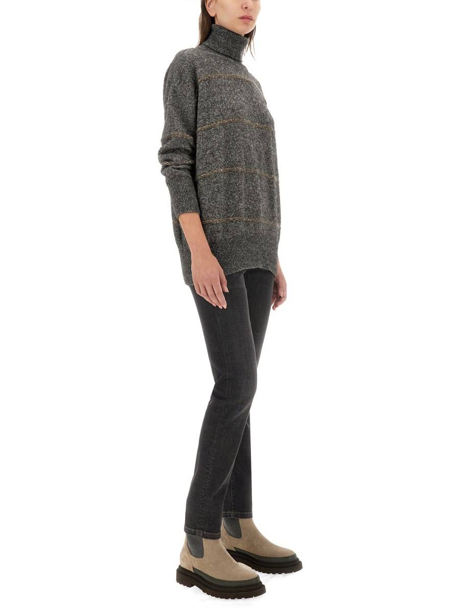 BRUNELLO CUCINELLI JEANS REGULAR FIT IN DENIM DI COTONE