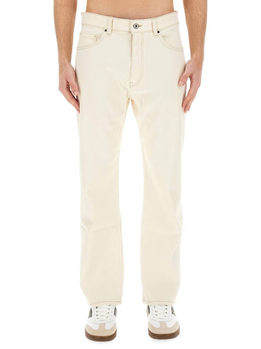 BOSS CAMEL JEANS REGULAR FIT IN DENIM ELASTICIZZATO