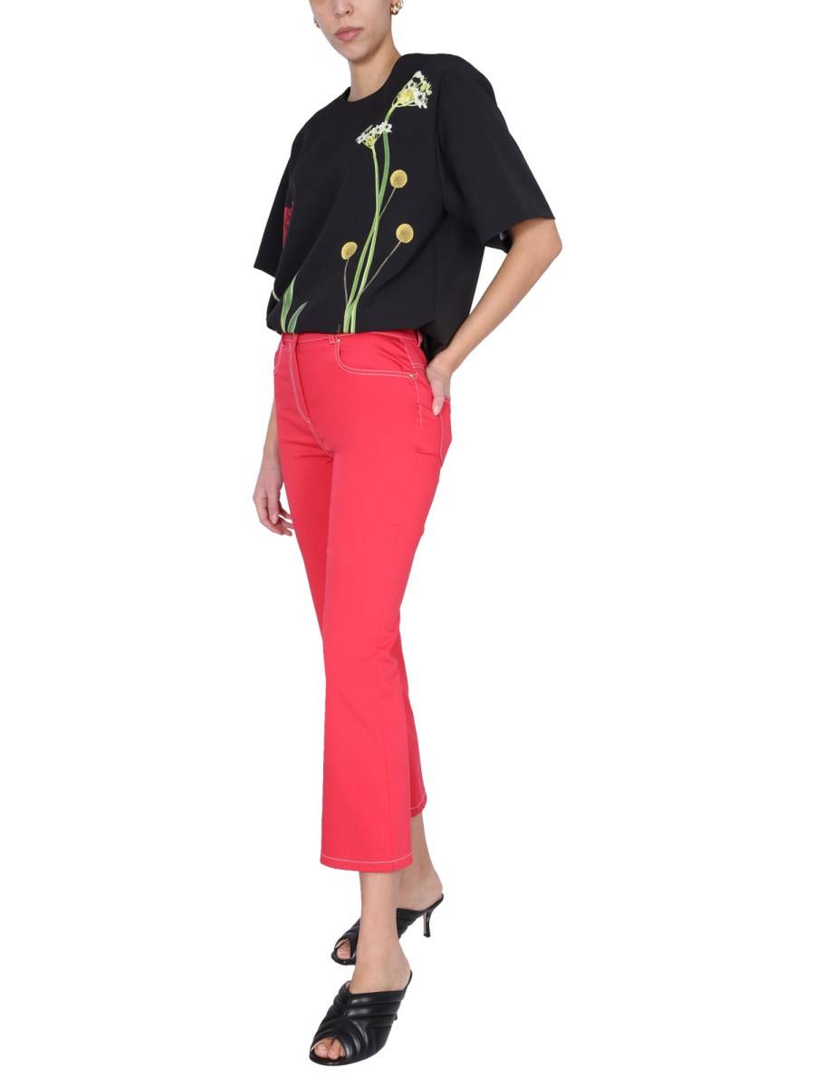 BOUTIQUE MOSCHINO JEANS SKINNY KICK IN DENIM DI COTONE