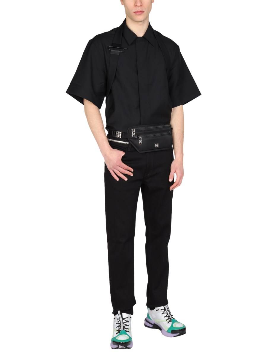 GIVENCHY JEANS SLIM FIT IN DENIM DI COTONE CON DETTAGLI METALLICI