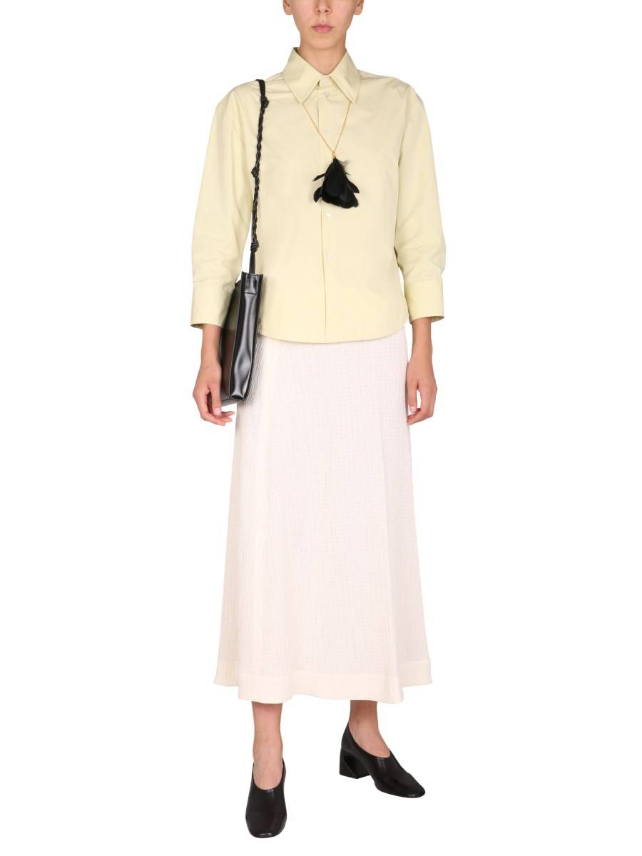 JIL SANDER CAMICIA BOXY FIT IN COTONE BIOLOGICO