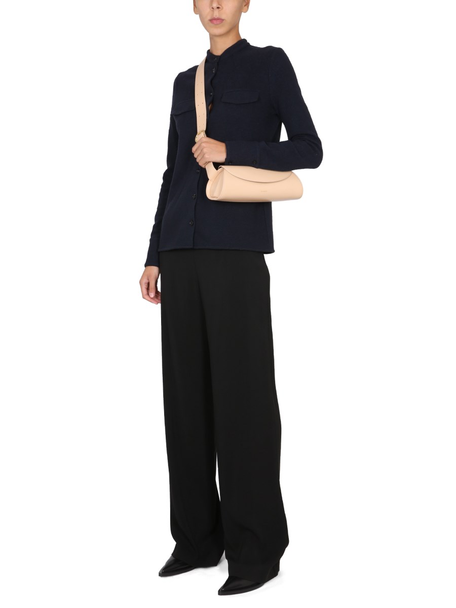 JIL SANDER CAMICIA DI LANA CON TASCHE