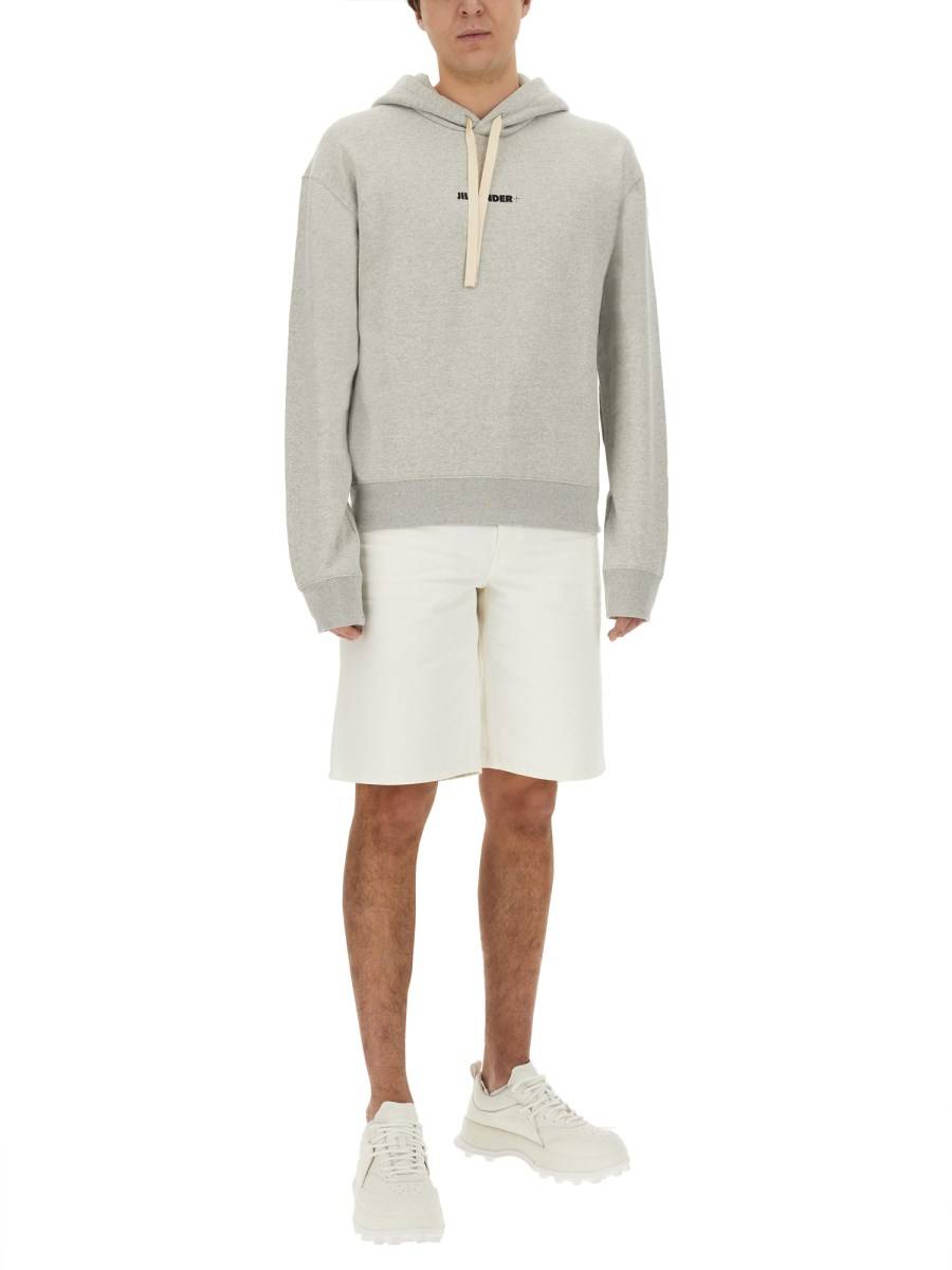 JIL SANDER FELPA CON LOGO