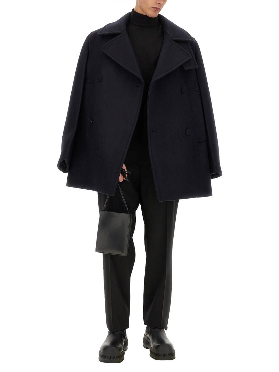 JIL SANDER GIACCA "CABAN" IN LANA
