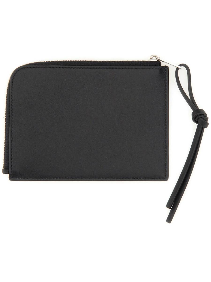 JIL SANDER PORTAFOGLIO IN PELLE CON LOGO