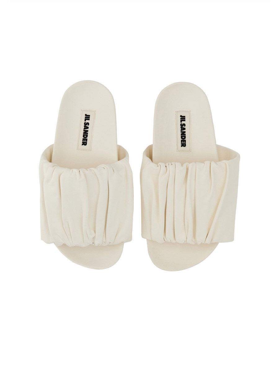 JIL SANDER SANDALI BASSI IN PELLE