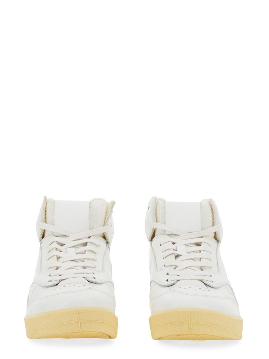 JIL SANDER SNEAKER ALTE IN PELLE CON LOGO