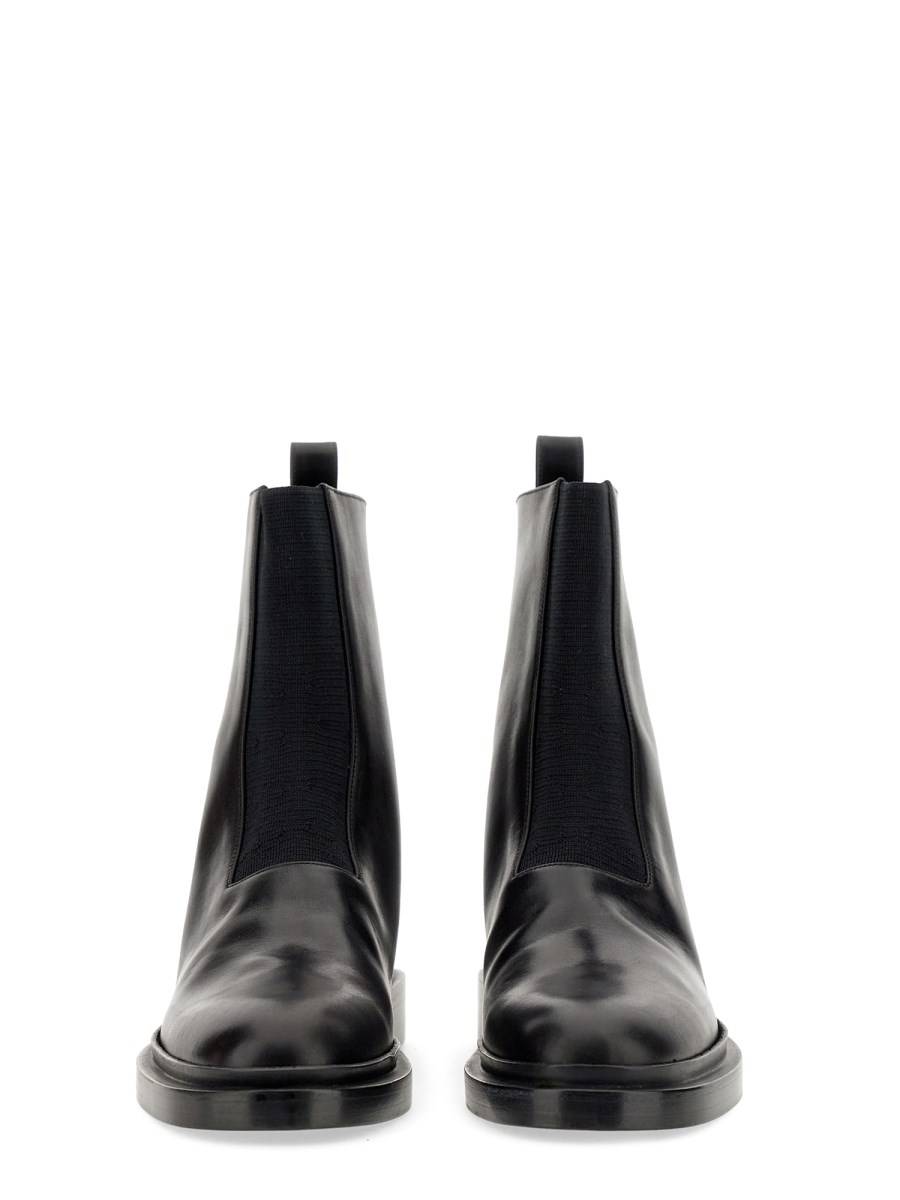 JIL SANDER STIVALETTI CHELSEA IN PELLE