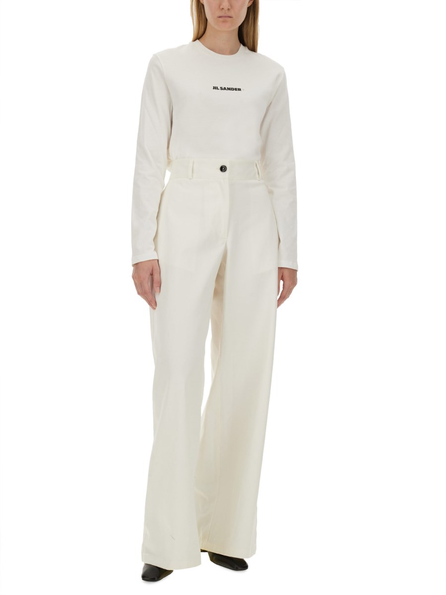 JIL SANDER T-SHIRT IN COTONE CON LOGO