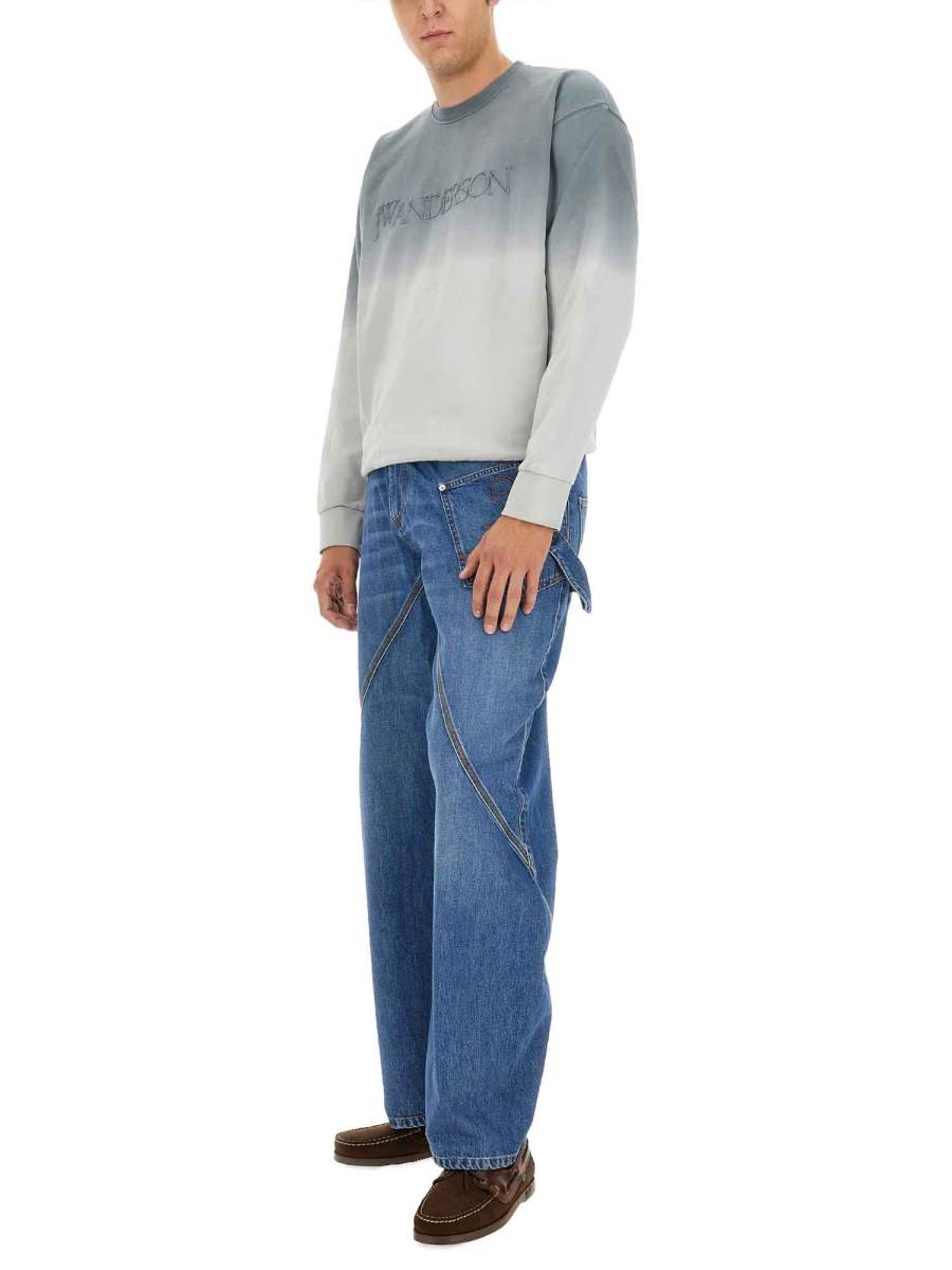 JW ANDERSON FELPA IN COTONE CON LOGO