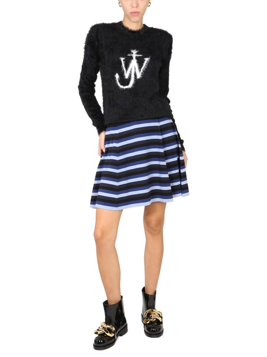 JW ANDERSON MAGLIA IN LANA CON INTARSIO LOGO