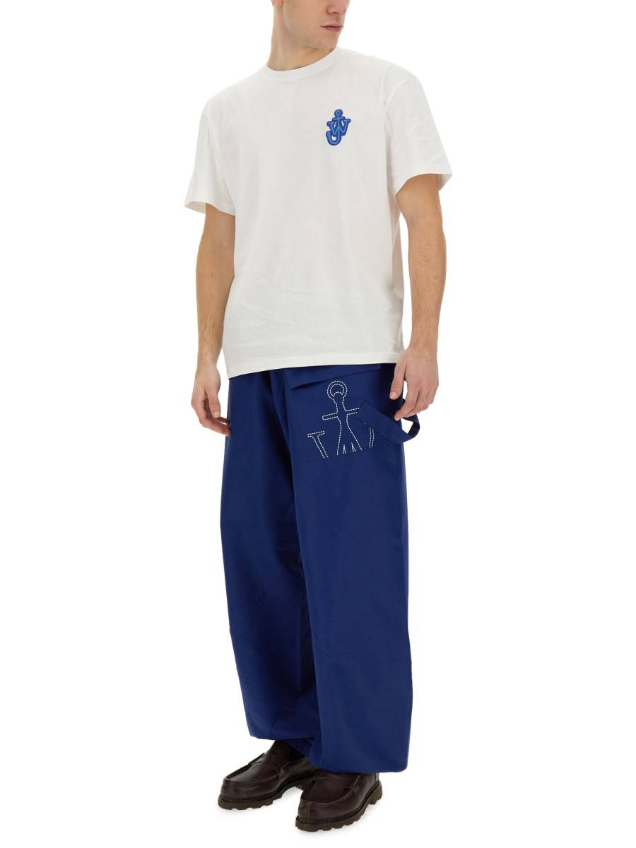 JW ANDERSON T-SHIRT IN JERSEY DI COTONE