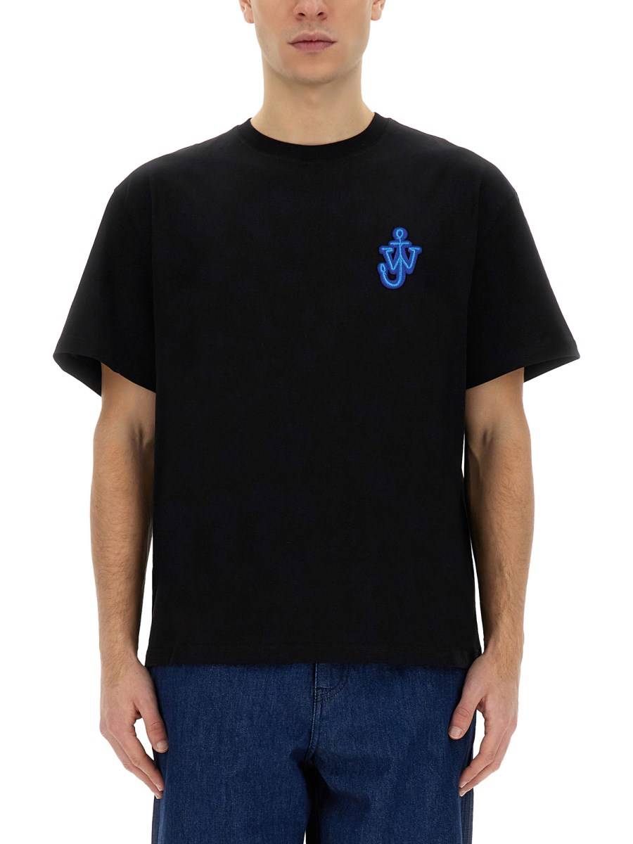 JW ANDERSON T-SHIRT IN JERSEY DI COTONE