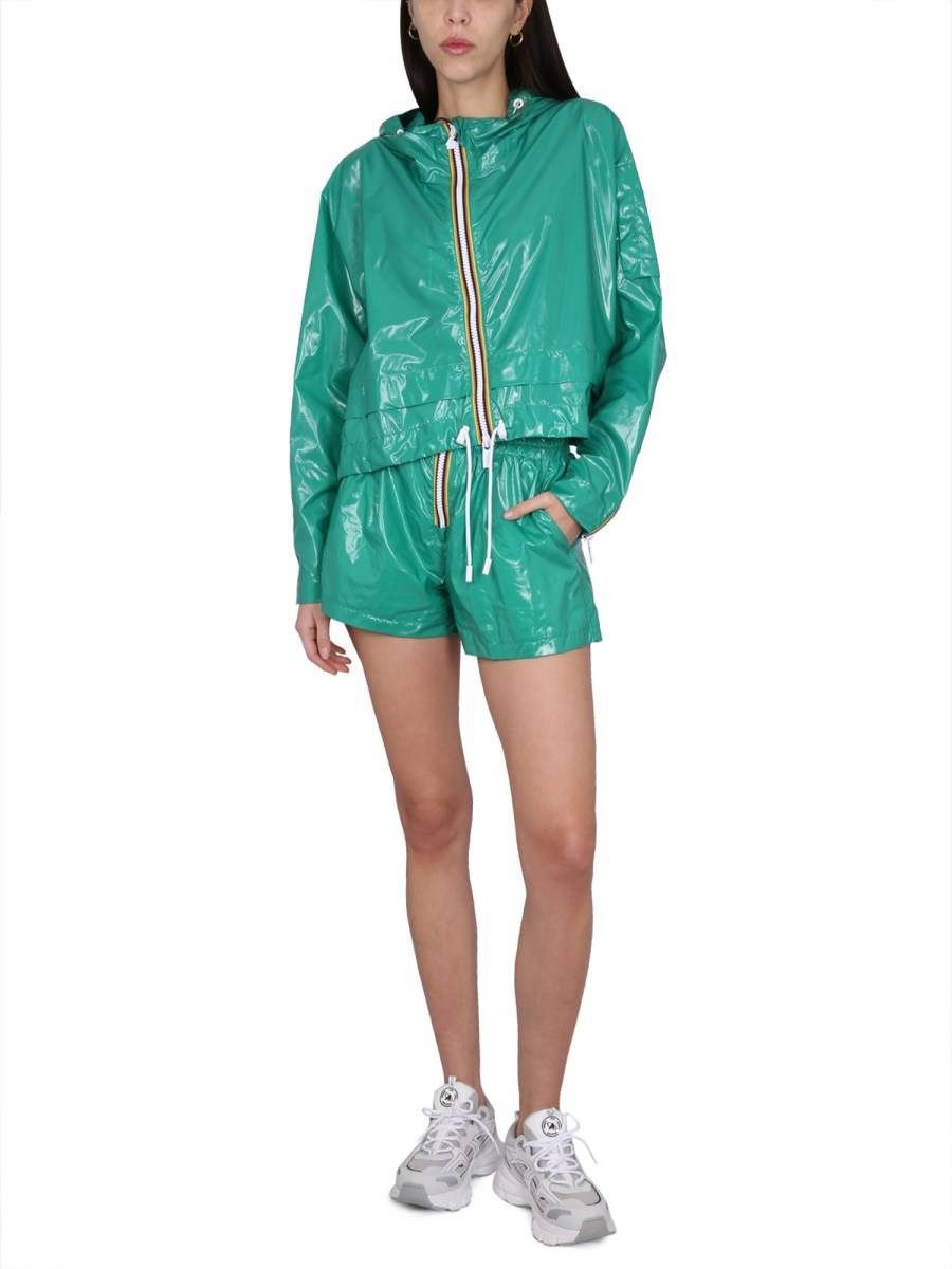K-WAY SHORTS IN NYLON CON ZIP