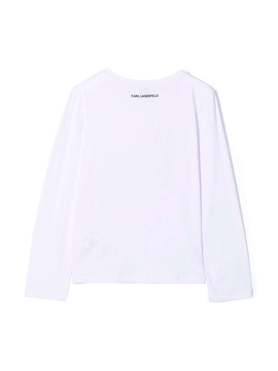 KARL LAGERFELD T-SHIRT KARL & CHOUPETTE CON STRASS