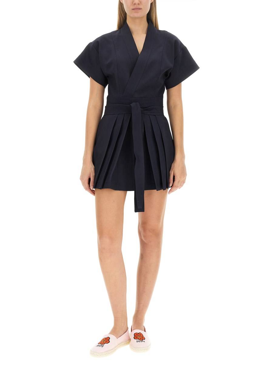 KENZO ABITO MINI KIMONO IN LANA