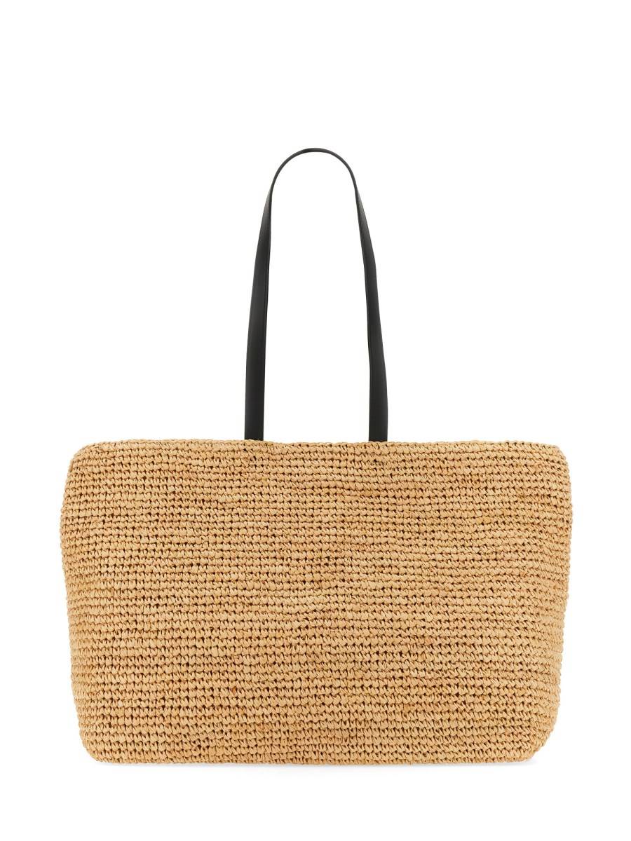 KENZO BORSA TOTE ELEPHANT IN RAFFIA